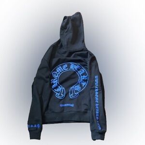 Chrome Hearts Online Exclusive Hoodie black/blue Medium gently used condition